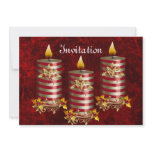 Christmas Candle Invitation
