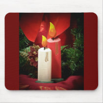 Christmas candle mousepads