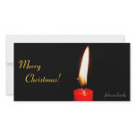 Christmas Candle Photo Card