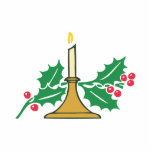 Christmas Candle Photo Cut Outs