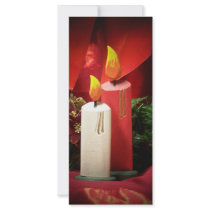 Christmas candle rack cards