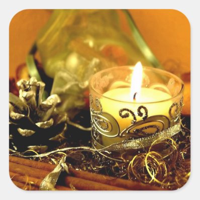 Christmas candle sticker
