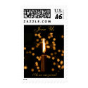 Christmas Candle Wedding postage by lioneyes Christmas Candle Wedding postage