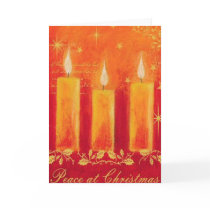 Christmas Candles Greeting Cards
