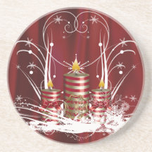 Christmas Candles Coaster