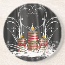 Christmas Candles Coaster
