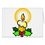 Christmas Candles Greeting Card