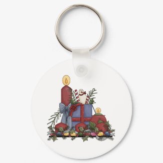 Christmas Candles keychain