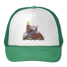 Christmas Candles Mesh Hats