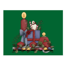 Christmas Candles Post Cards
