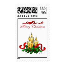 Christmas Candles Stamp