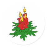 christmas candles sticker