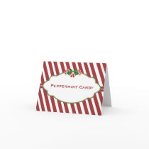 Christmas Candy Buffet Candy Name card
