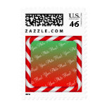 Christmas Candy Cane Border Photo Stamp Christmas Candy Cane Border Photo Stamp