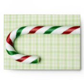 Christmas Candy Cane Envelopes envelope