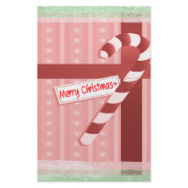 Christmas Candy Cane Gift Set Custom Stationery