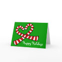 Christmas Candy Cane Heart Card