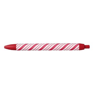 Christmas Candy Cane Pen Red Ink Pen