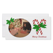 Christmas Candy Cane Photo Card photo cards