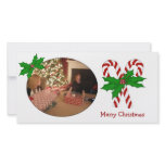 Christmas Candy Cane Photo Card