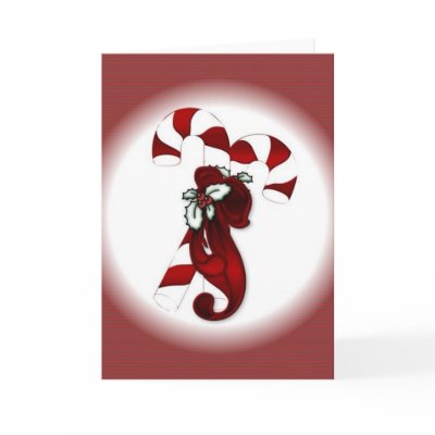 Christmas Candy Canes Card by SophiaDeer