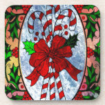 CHRISTMAS CANDY CANES.jpg Drink Coasters