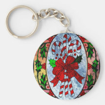 CHRISTMAS CANDY CANES.jpg Keychain