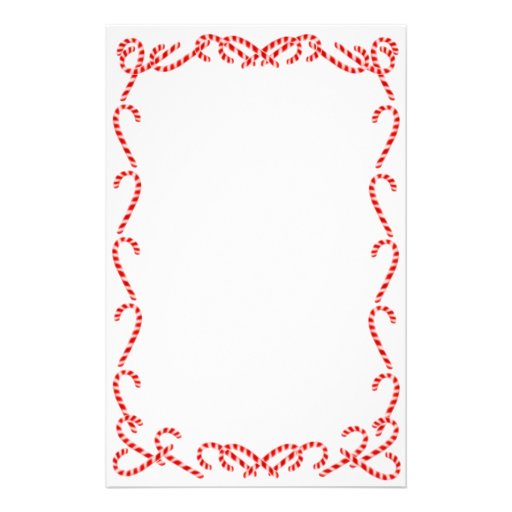 Christmas Candy Canes Stationery | Zazzle