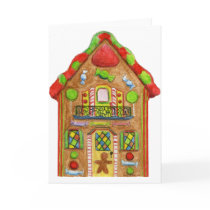Christmas Candy Gingerbread House cards by Lenora Christmas Candy Gingerbread House cards