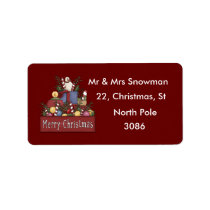 Christmas Candy Address Label