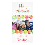 Christmas Candy Photo Card White Red