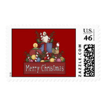 Christmas Candy Postage Stamps