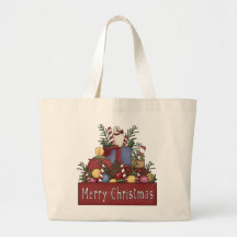 Christmas Candy Tote Bags