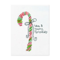 Christmas Candygram Postcard