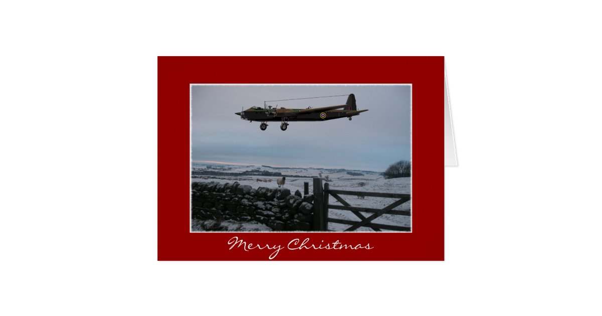 Christmas Card Aircraft | Zazzle