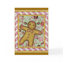 Christmas Card Big Gingerbread Boy