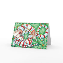 Christmas Card: Candy Cane Christmas Dragon by celebrationsetc Christmas Card: Candy Cane Christmas Dragon