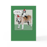 Christmas card: Dog and cat
