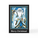 Christmas Card: Father Christmas with Gifts