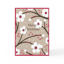 Christmas Card - Flowers and Berries