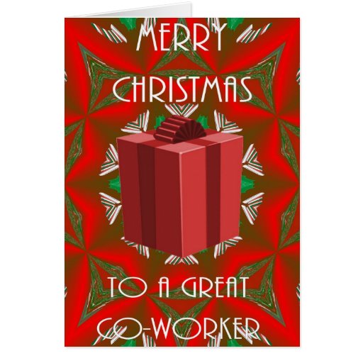 Christmas Card for Co-Worker | Zazzle