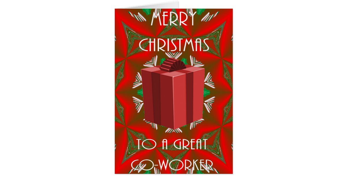 Christmas Card for Co-Worker | Zazzle