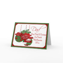 Christmas Card for Dad by WinterHolidayGifts Christmas Card for Dad