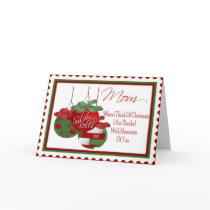 Christmas Card for Mom by WinterHolidayGifts Christmas Card for Mom