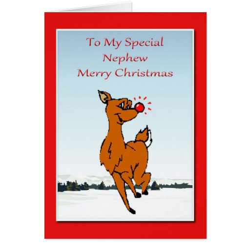 Christmas Card For Nephew | Zazzle