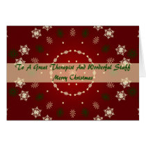 Christmas Card For Therapist And Staff