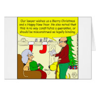 Christmas card from our lawyer - cartoon