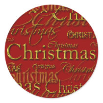 Christmas Card Holiday Season Envelope Seals stickers