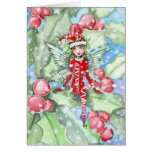 Christmas Card Holly Fairy by Molly Harrison