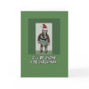 Christmas card: I'll Be Gnome For Christmas